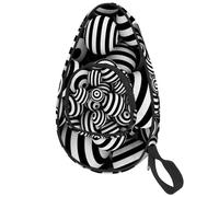 lcndlsoe Sac de padel de ping-pong abstrait 3D pour raquette de tennis de table