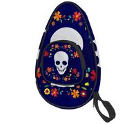 lcndlsoe Sac de padel de ping-pong Mexico Day of the Dead Sugar Skull Housse de protection pour raquette de tennis de table