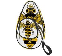 lcndlsoe Sac de pagaie de ping-pong Honey Bee Punk Steam Tournesol Housse pour raquette de tennis de table
