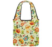 lcndlsoe Sac fourre-tout en toile, dinosaures, animaux mignons, fleurs, forêt, sac à main pour femme, sac à main pour le travail, le shopping, la salle de sport, Multicolore 12., 14.1x14.9in/36x38cm