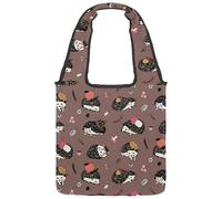 lcndlsoe Sac fourre-tout en toile, dinosaures, animaux mignons, fleurs, forêt, sac à main pour femme, sac à main pour le travail, le shopping, la salle de sport, Multicolore 4., 14.1x14.9in/36x38cm