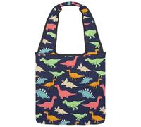 lcndlsoe Sac fourre-tout en toile, joli lama alpaga I AM the NEW WAVE pour femme, sac à main à bandoulière pour le travail, le shopping, la salle de sport, Multicolore 13., 14.1x14.9in/36x38cm