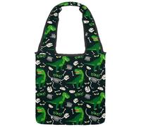 lcndlsoe Sac fourre-tout en toile, joli lama alpaga I AM the NEW WAVE pour femme, sac à main à bandoulière pour le travail, le shopping, la salle de sport, Multicolore 14., 14.1x14.9in/36x38cm