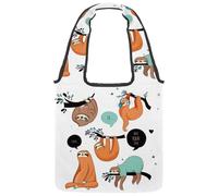 lcndlsoe Sac fourre-tout en toile, joli lama alpaga I AM the NEW WAVE pour femme, sac à main à bandoulière pour le travail, le shopping, la salle de sport, Multicolore 6., 14.1x14.9in/36x38cm