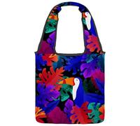 lcndlsoe Sac fourre-tout en toile, motif licorne violette, sac à main pour femme, sac à main pour travail, shopping, gym, Multicolore 13., 14.1x14.9in/36x38cm