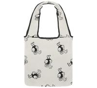 lcndlsoe Sac fourre-tout en toile, motif oiseaux d'autruches, sac à main pour femme, sac à main pour le travail, le shopping, la salle, multicolore 2, 14.1x14.9in/36x38cm