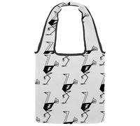 lcndlsoe Sac fourre-tout en toile, motif oiseaux d'autruches, sac à main pour femme, sac à main pour le travail, le shopping, la salle, multicolore 1, 14.1x14.9in/36x38cm