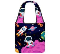 lcndlsoe Sac fourre-tout en toile, sac à main à bandoulière pour femme, motif girafe, ballon, licorne folle pour le travail, le shopping, la salle, Multicolore 8., 14.1x14.9in/36x38cm