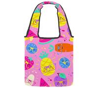 lcndlsoe Sac fourre-tout en toile, sac à main pour femme, motif dinosaures, sac à main pour le travail, le shopping, la salle, Multicolore 6., 14.1x14.9in/36x38cm