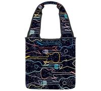 lcndlsoe Sac fourre-tout en toile, sac à main pour femme, motif dinosaures, sac à main pour le travail, le shopping, la salle, Multicolore 9., 14.1x14.9in/36x38cm