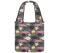 lcndlsoe Sac fourre-tout en toile, tour Eiffel, amour, cœur, thé, vin, sac à main pour femme, sac à main pour le travail, le shopping, la salle de sport, multicolore 2, 14.1x14.9in/36x38cm