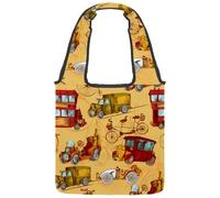lcndlsoe Sac fourre-tout en toile, tour Eiffel, amour, cœur, thé, vin, sac à main pour femme, sac à main pour le travail, le shopping, la salle de sport, Multicolore 9., 14.1x14.9in/36x38cm
