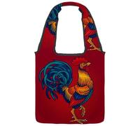 lcndlsoe Sac fourre-tout en toile, vintage Let's Go for a Ride Bicycle Floral Sac à main pour femme pour le travail, le shopping, la salle de sport, Multicolore 15., 14.1x14.9in/36x38cm