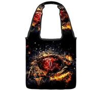 lcndlsoe Sac fourre-tout en toile, vintage Let's Go for a Ride Bicycle Floral Sac à main pour femme pour le travail, le shopping, la salle de sport, Multicolore 11., 14.1x14.9in/36x38cm