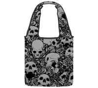 lcndlsoe Sac fourre-tout en toile, vintage Let's Go for a Ride Bicycle Floral Sac à main pour femme pour le travail, le shopping, la salle de sport, Multicolore 10., 14.1x14.9in/36x38cm