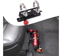 Lcojicep Support d'extincteur sous le siège copilote compatible avec Corvette C6 2005-2013 - Réglable - Accessoires en alliage d'aluminium