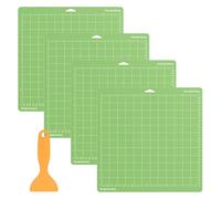 LCOUACEO Tapis de Découpe pour Cricut, 4 Pièces Rechange Accessoires 30,5 x 30,5 cm Standard-Grip pour Série Cricut Explore Air Accessories