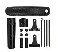 LCQSYE Garde-Boue Garde-Boue à dégagement Rapide pour Roue arrière de VTT, Coque Rigide arrière, réglable, Noir, pour vélo de VTT Garde Boue de Vélo