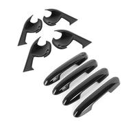 LCQSYE Garniture de poignée de porte extérieure + garniture de joint de porte pour Toyota porte pour RAV4 2020-2025 - Accessoires auto - Noir