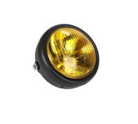 LCQSYE Moto Phares 5.75 pouces Moto LED Style Vintage phare rond lumières Flash lampe Led Moto conduite lumière phare Moto Projecteur Avant(WHITE)