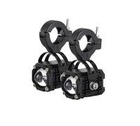 LCQSYE Moto Phares Phare auxiliaire LED pour motos, phare de travail, faisceaux hauts et bas, projecteur Super lumineux, phare antibrouillard de conduite Moto Projecteur Avant(2pcs)
