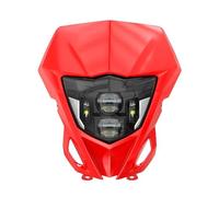 LCQSYE Moto Phares Phare de moto Convient pour WR450F WR250F 2014 - 2025, avec masque DRL, carénage, phare LED Moto Projecteur Avant(Light Mask Red1)