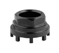 LCQSYE Presse à buselures Outil à Huit encoches pour boîtier de pédalier côté entraînement de vélo, Compatible avec Les cuvettes de pédalier ISIS Outil Extracteur(Black Socket Tool)