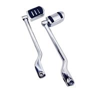 LCQSYE Sélecteur Vitesse Gear Shifter en Métal Manette Le Leviers de changement de vitesse avant et arrière avec repose-pieds pour FL Softail 1986-2017 et Road King 1988-2024