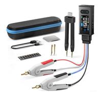 LCR-ST2 Kit de testeur 2 en 1 Smart Bridge Tweezer, LCR/ESR, testeur de pont numérique, appareil de mesure LCR, appareil de mesure de la résistance, inductance, capacité, test des composants (LCR-ST2