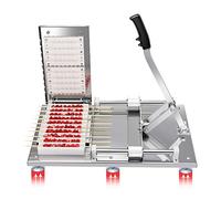 LCRSQ Machine pour Brochettes De Viande en Acier Inoxydable À 10 Trous Rapid Wear Porter Une Brochette De Viande Un Filon, Un Outil pour Barbecue, Un Filon Commercial