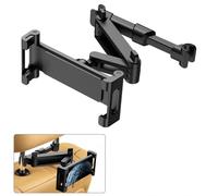 LCSMYSHE Support Tablette Voiture pour BMW X5 5seast F15 2013-2018,360°Rotation Extensible Support l'appuie-tête Portable Siège Téléphone Support Voyage Accessoires,B-Black