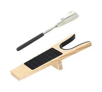 LCSVCCXA Chausse-pied Télescopique En Bois, Tire-bottes Sans Se Baisser, pour Personnes âgées, Usage Domestique, Bottes