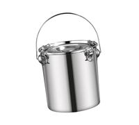 LCSVCCXA Coffee Canister Récipient de Conservation En Acier Inoxydable Seau Alimentaire avec Fermeture Hermétique Pot à Riz Casserole à Pâtes Convient pour Res, 24x25cm