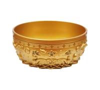 LCSVCCXA Feng Shui Bol Ornement de Table Figurine Collectible Sculpture Décorative Fabriquée En Alliage Raffiné Adaptée pour Maison Bureau Restaurant Cé, 12 Cm de Diamètre