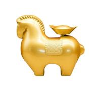 LCSVCCXA Figurine de Cheval En Forme de Lingot, Sculpture de Collection pour La Décoration de Bureau Ou de Table de Chambre.