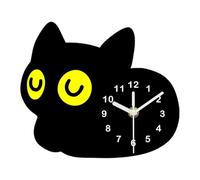 LCSVCCXA Horloge de Bureau Chaton Décorative, Horloge de Bureau Analogique Silencieuse pour Enfants, Motif Chat.
