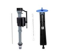 LCSVCCXA Kit de Réparation de Chasse d'Eau Toilette Assemblé avec Robinet Flotteur Valve de Remplissage Canister Tube Raccord et Chaîne Silencieux en PP, Bleu