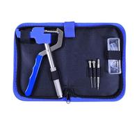LCSVCCXA Kit D'Outils de Réparation Montre Pince Retrait Maillon Bracelet Montre Multifonction Métal Sac Rangement Adapté pour Réparateur Horloger Bricolage, Bleu