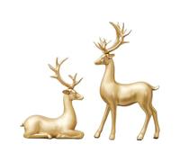 LCSVCCXA Lot de 2 Statues de Cerfs, Sculptures Animales pour Mariage, Maison,