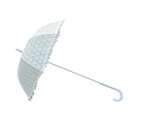 LCSVCCXA Parasol Vintage en Dentelle Blanche avec Longue Poignée, Accessoire élégant et Décoratif pour Les Mariées et Leurs Demoiselles d'honneur, Idéal Po, Style A