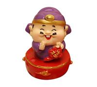 LCSVCCXA Statue Chinoise Figurine Sculpture Ornement Résine Décoration Traditionnelle Élégante Convient à La Maison Bureau Bibliothèque, Dieu Du Bonheur