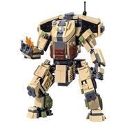LCTM Kit de Construction de Robot Méca Armuré Figurine Action avec Canons et Fonction de Tir Jouet de Bricolage Créatif pour Cinéphiles pour Les Fans de Sci FI B