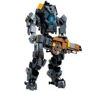 LCTM Kit de Construction de Robot Méca Armuré Figurine Action avec Canons et Fonction de Tir Jouet de Bricolage Créatif pour Cinéphiles pour Les Fans de Sci FI B