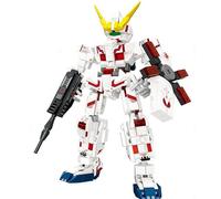 LCTM Mecha Homme Blocs Jouet De Robot Avecl Armure War Machine Canons Tir Personnage Cadeau pour CinéPhiles GarçOns Et Filles Collectible Building Kit with L'Infini Super HéRos A