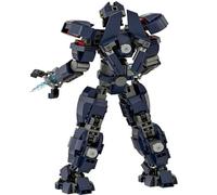 LCTM Mecha Homme Blocs Jouet De Robot Avecl Armure War Machine Canons Tir Personnage Cadeau pour CinéPhiles GarçOns Et Filles Collectible Building Kit with L'Infini Super HéRos A
