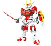 LCTM Mecha Homme Blocs Jouet De Robot Avecl Armure War Machine Canons Tir Personnage Cadeau pour CinéPhiles GarçOns Et Filles Collectible Building Kit with L'Infini Super HéRos B