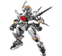 LCTM Mecha Homme Blocs Jouet De Robot Avecl Armure War Machine Canons Tir Personnage Cadeau pour CinéPhiles GarçOns Et Filles Collectible Building Kit with L'Infini Super HéRos A