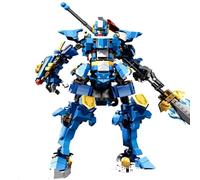 LCTM Mecha Homme Blocs Jouet De Robot Avecl Armure War Machine Canons Tir Personnage Cadeau pour CinéPhiles GarçOns Et Filles Collectible Building Kit with L'Infini Super HéRos C