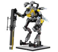 LCTM Mecha Homme Blocs Jouet De Robot Avecl Armure War Machine Canons Tir Personnage Cadeau pour CinéPhiles GarçOns Et Filles Collectible Building Kit with L'Infini Super HéRos A