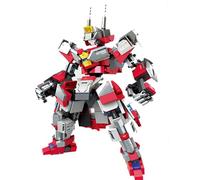 LCTM Mecha Homme Blocs Jouet De Robot Avecl Armure War Machine Canons Tir Personnage Cadeau pour CinéPhiles GarçOns Et Filles Collectible Building Kit with L'Infini Super HéRos B